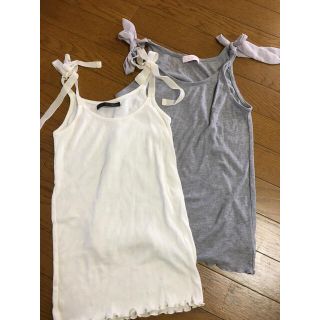 イーハイフンワールドギャラリー(E hyphen world gallery)の♡本日限定♡お値下 リボン タンクトップ セット♡フリー(キャミソール)