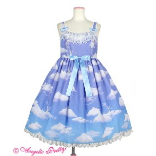 アンジェリックプリティー(Angelic Pretty)の【新品未使用】Angelic Pretty Misty sky(ひざ丈ワンピース)