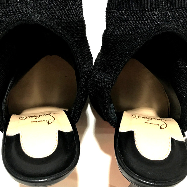 Christian Louboutin(クリスチャンルブタン)のクリスチャンルブタン Christian Louboutin ソックスブーツ 3161050 トリコット ハイヒール ピンヒール ブーツ ファブリック ブラック レディースの靴/シューズ(ブーツ)の商品写真