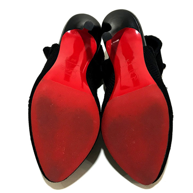 Christian Louboutin(クリスチャンルブタン)のクリスチャンルブタン Christian Louboutin ソックスブーツ 3161050 トリコット ハイヒール ピンヒール ブーツ ファブリック ブラック レディースの靴/シューズ(ブーツ)の商品写真