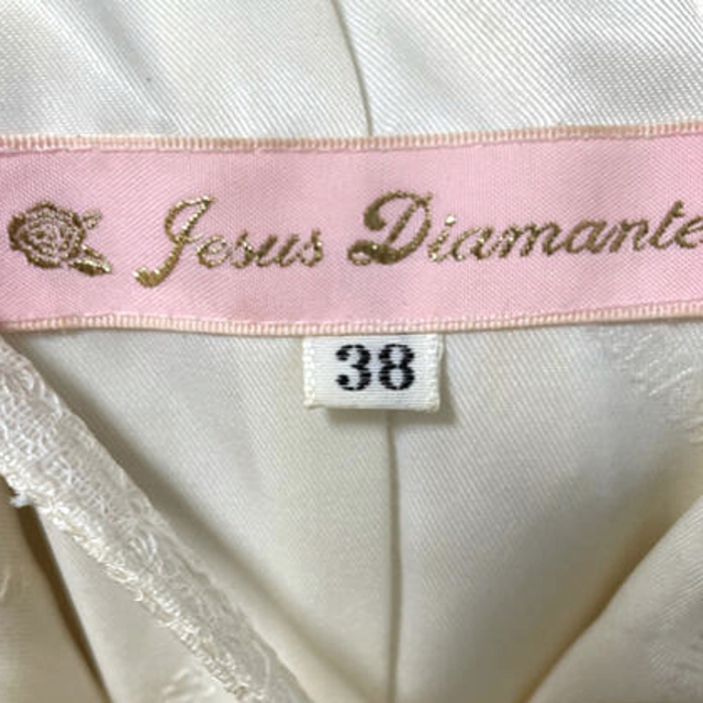 JESUS DIAMANTE(ジーザスディアマンテ)のジーザスディアマンテ　シンデレラワンピースサイズ38アイボリーホワイト レディースのワンピース(ひざ丈ワンピース)の商品写真