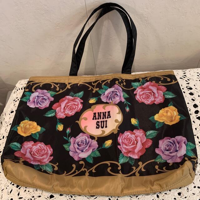 ANNA SUI - アナスイ ANNA SUI トートバック エコバッグ バラ ばら