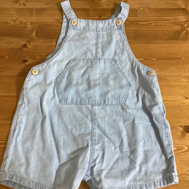 ZARA KIDS(ザラキッズ)の【期間限定出品】ZARAkids  デニムサロペット キッズ/ベビー/マタニティのベビー服(~85cm)(ロンパース)の商品写真