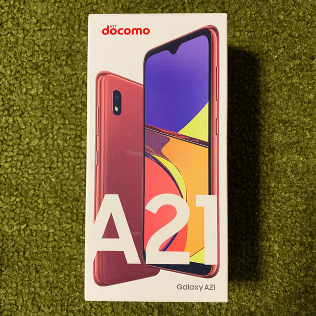 Galaxy(ギャラクシー)のneko様 専用！docomo Galaxy Ａ21  レッド 64GＢ スマホ/家電/カメラのスマートフォン/携帯電話(スマートフォン本体)の商品写真