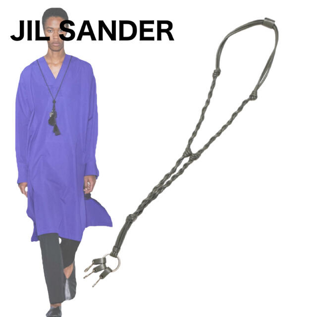 JIL SANDER - 【ジルサンダー】レザー タングル ネックレス JIL SANDER - 【ジルサンダー】レザー タングル ネックレス