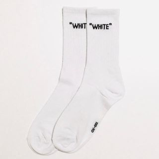 日本未発売 メンズ ミドル丈 ソックス 靴下 ''WHITE'' ホワイト(ソックス)