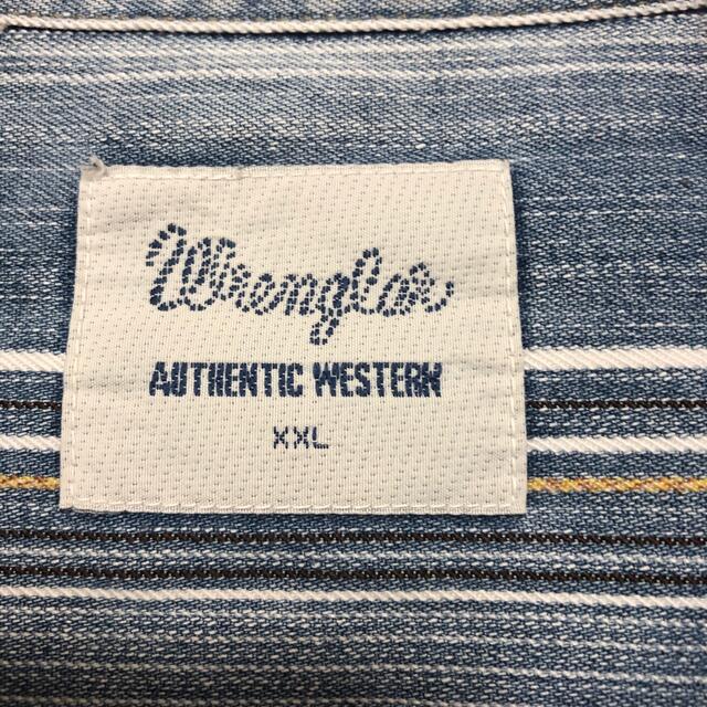 Wrangler(ラングラー)の【あき様専用】ラングラー　シャツ　半袖　デニム　XXL 大きい メンズのトップス(シャツ)の商品写真