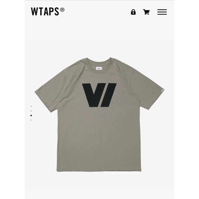 W)taps(ダブルタップス)の21SS WTAPS V/ SCREEN TEE BEIGE XXLサイズ メンズのトップス(Tシャツ/カットソー(半袖/袖なし))の商品写真