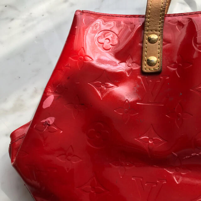 LOUIS VUITTON - ルイヴィトン ヴェルニ ハンドバッグ トートバッグ 赤