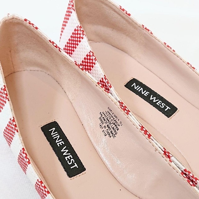 NINE WEST(ナインウエスト)の【新品】NINE WEST フラット パンプス レッド レディースの靴/シューズ(バレエシューズ)の商品写真