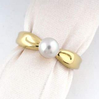 タサキ(TASAKI)の【美品】タサキ TASAKI パール リング K18 指輪 (N03051)(リング(指輪))