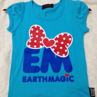 アースマジック(EARTHMAGIC)のアースマジック☆リボンプリントTシャツ(Tシャツ/カットソー)