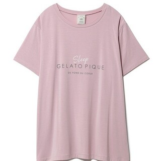 ジェラートピケ(gelato pique)のジェラートピケ　カラーワンポイントTシャツ　ピンク(Tシャツ(半袖/袖なし))