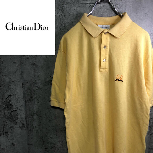 Christian Dior(クリスチャンディオール)の【希少】90s Christian Dior ワンポイント刺繡 ポロシャツレア メンズのトップス(ポロシャツ)の商品写真