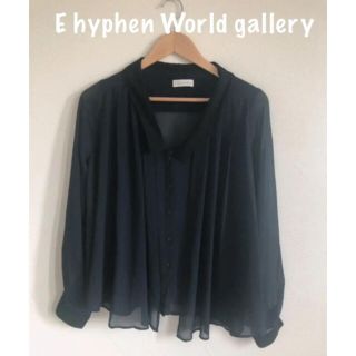 イーハイフンワールドギャラリー(E hyphen world gallery)の【E hyphen World gallery】シフォンブラウス(シャツ/ブラウス(長袖/七分))