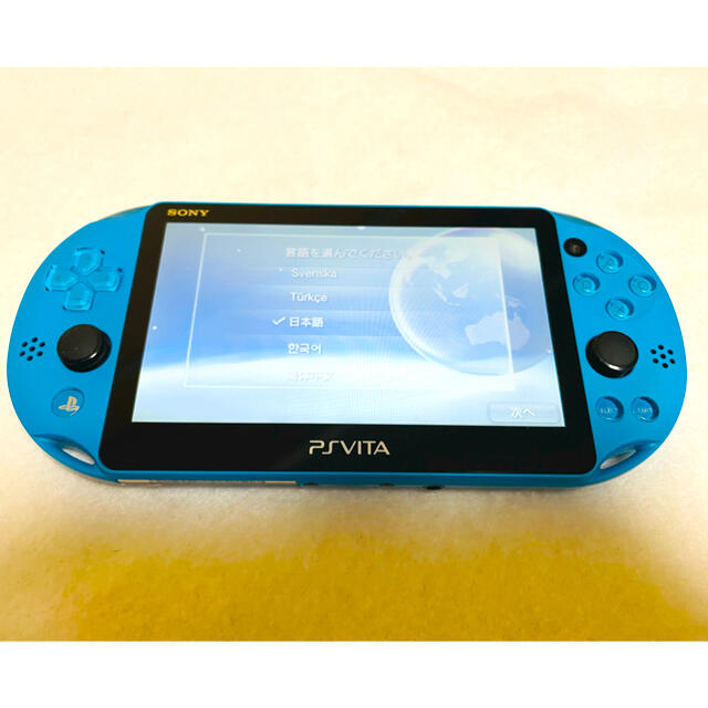 ☆新品 本体未使用☆ PSVita PCH-2000 ZA23  アクアブルー