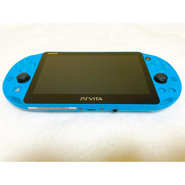 PlayStation Vita(プレイステーションヴィータ)のPSVita PCH-2000 ZA23 本体 アクアブルー 動作確認済み エンタメ/ホビーのゲームソフト/ゲーム機本体(家庭用ゲーム機本体)の商品写真