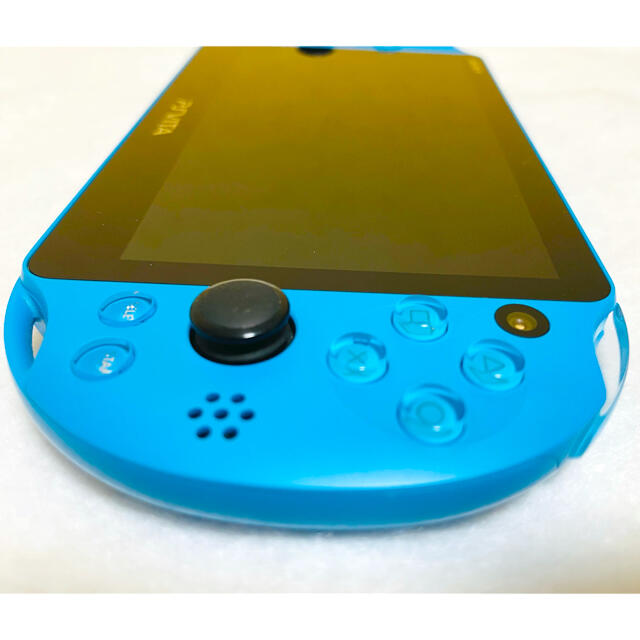 PlayStation Vita(プレイステーションヴィータ)のPSVita PCH-2000 ZA23 本体 アクアブルー 動作確認済み エンタメ/ホビーのゲームソフト/ゲーム機本体(家庭用ゲーム機本体)の商品写真