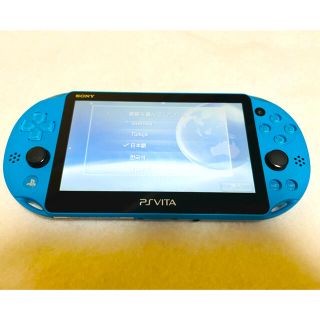 プレイステーションヴィータ(PlayStation Vita)のPSVita PCH-2000 ZA23 本体 アクアブルー 動作確認済み(家庭用ゲーム機本体)