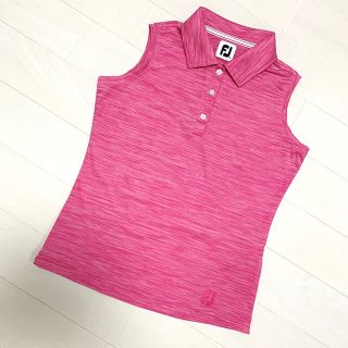 フットジョイ(FootJoy)のフットジョイ　FJ レディース　ゴルフウェア　ポロシャツ ピンク　☆新品☆(ウエア)