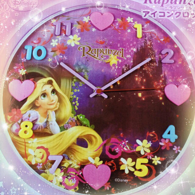Disney(ディズニー)のラプンツェル 掛時計 新品♡ インテリア/住まい/日用品のインテリア小物(掛時計/柱時計)の商品写真