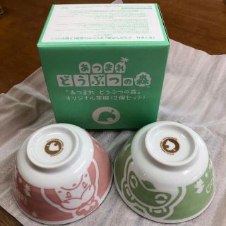 ニンテンドウ(任天堂)のあつまれどうぶつの森　茶碗2個セット(食器)