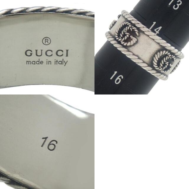 Gucci シルバー銀 40800074092の通販 by a la mode ラクマ店｜グッチならラクマ - グッチ指輪 ダブルG リング Ag925 最安値新品
