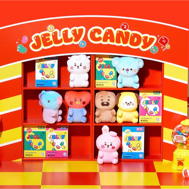 防弾少年団(BTS)(ボウダンショウネンダン)のBt21 BTS ベビー ぬいぐるみ JELLY CANDY TATA テテ エンタメ/ホビーのおもちゃ/ぬいぐるみ(ぬいぐるみ)の商品写真