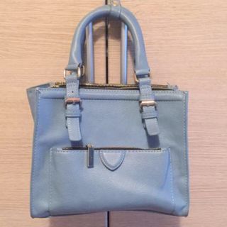 ザラ(ZARA)の新品 zara ブルー ハンドバッグ(ハンドバッグ)