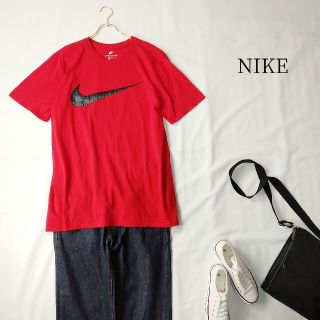 ナイキ(NIKE)のUSA古着 NIKE 半袖Tシャツ ビッグロゴ レッド XLサイズ ゆるダボ(Tシャツ/カットソー(半袖/袖なし))