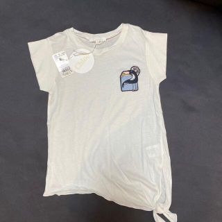 クロエ(Chloe)のChloe クロエ　キッズ　女の子　Tシャツ　130cm 白　　新品　タグ付き(Tシャツ/カットソー)