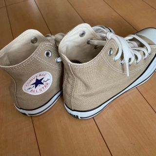 コンバース(CONVERSE)のconverse ハイカット　ベージュ(スニーカー)