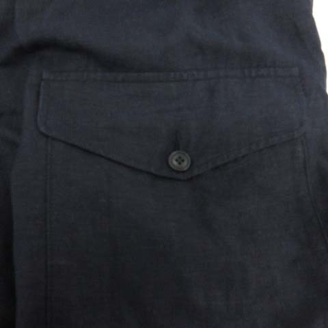 COMOLI(コモリ)のコモリ ヴィスコースリネン ドローストリングパンツ イージー リネン 3 L 紺 メンズのパンツ(スラックス)の商品写真