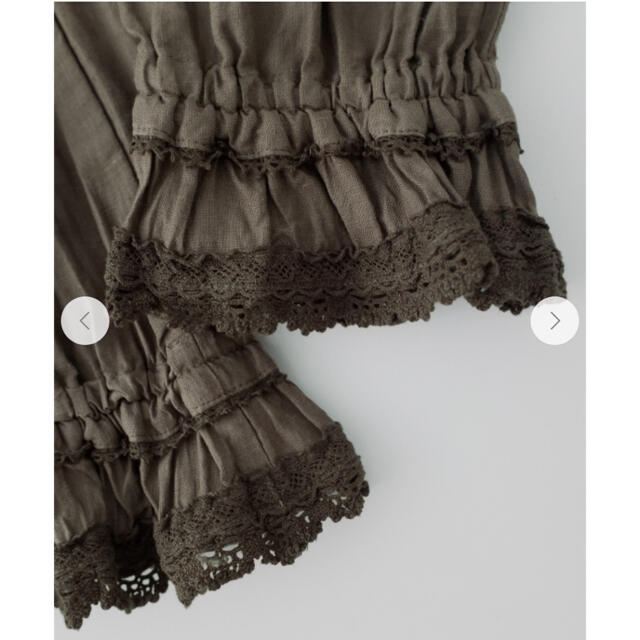 絶妙なデザイン リネンシアーフリルヘムパンツ|nest SHOP 絶妙なデザイン リネンシアーフリルヘムパンツ|nest SHOP