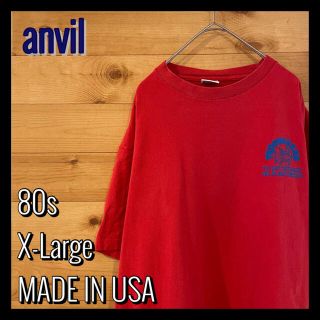 アンビル(Anvil)の【anvil】古着 80s レストラン アドバタイジングTシャツ バッグプリント(Tシャツ/カットソー(半袖/袖なし))