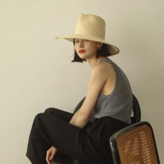 トゥデイフル(TODAYFUL)のtodayful Panama brim hat uk様専用(麦わら帽子/ストローハット)