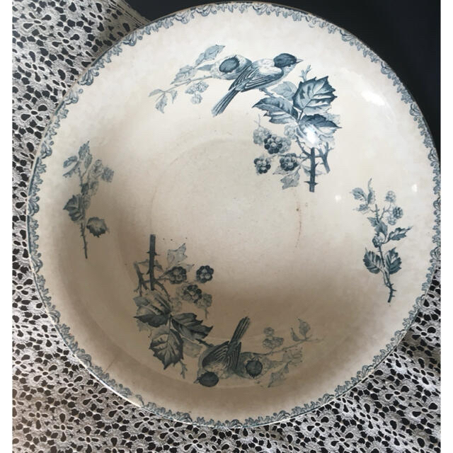 フランスアンティーク洗面器とピッチャーのセット(Toilette ancien