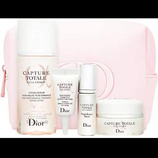 Christian Dior(クリスチャンディオール)のDior カプチュール トータルセル ENGY ディスカバリー ピンクポーチ コスメ/美容のキット/セット(サンプル/トライアルキット)の商品写真