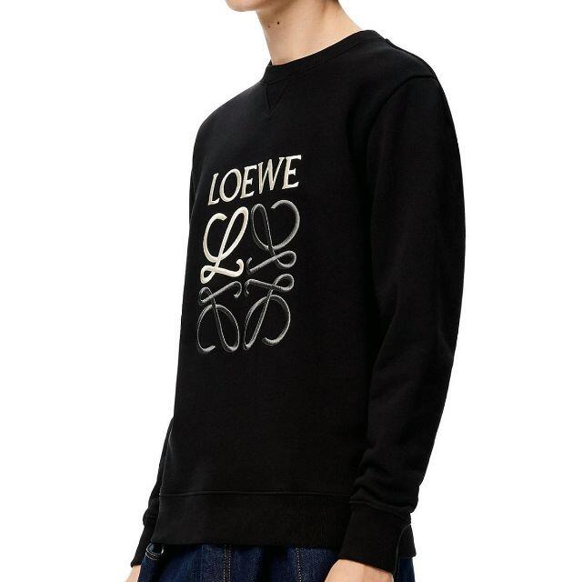 専用 5 LOEWE ロゴ刺繍 スウェット トレーナー ブラック size L