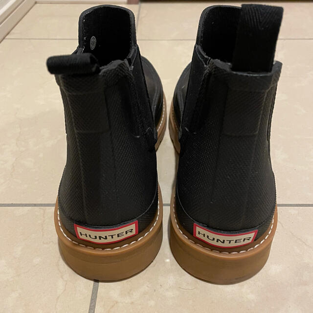 HUNTER(ハンター)のHUNTERレインブーツ/MOCK-TOE CHELSEA/BLK/美品 メンズの靴/シューズ(長靴/レインシューズ)の商品写真