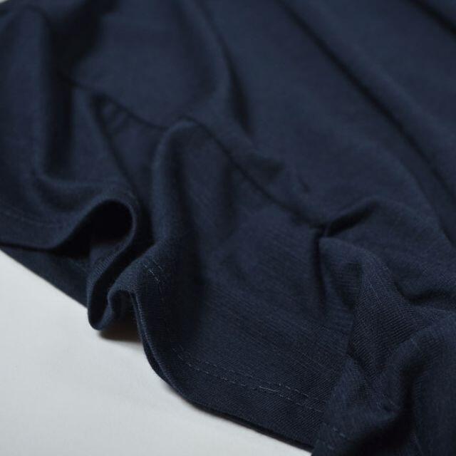 SALE LL 大きいサイズ フリル袖 チュニック カットソー レディース/紺 レディースのトップス(チュニック)の商品写真