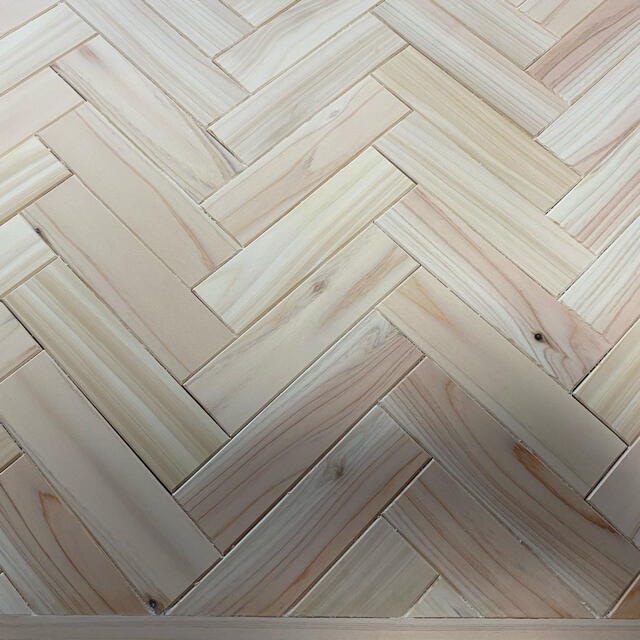 ヘリンボーン柄 ローテーブル DIY 2