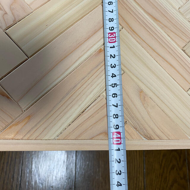 ヘリンボーン柄 ローテーブル DIY 5