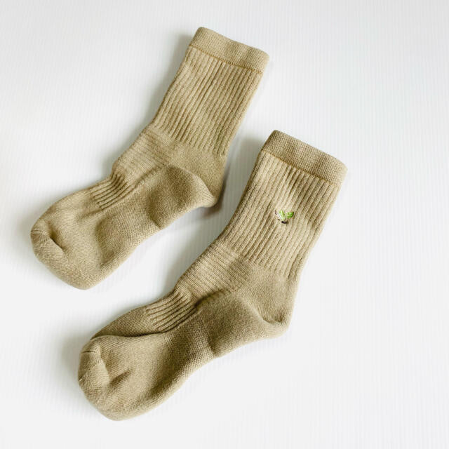 FREAK'S STORE(フリークスストア)の新品 POEM SOX×fridge ポエム ソックス DYE SOX コーヒー レディースのレッグウェア(ソックス)の商品写真