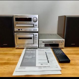 オンキヨー(ONKYO)のミニコンポ オンキョー INTEC 185 スピーカー コンポ 生産終了品(ポータブルプレーヤー)