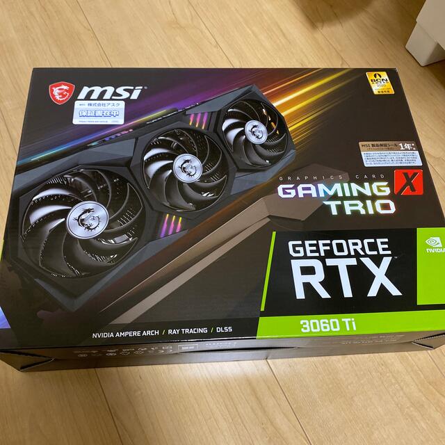 商品状態美品保証書も付属しますMSI RTX 3060 Ti GAMING X TRIO