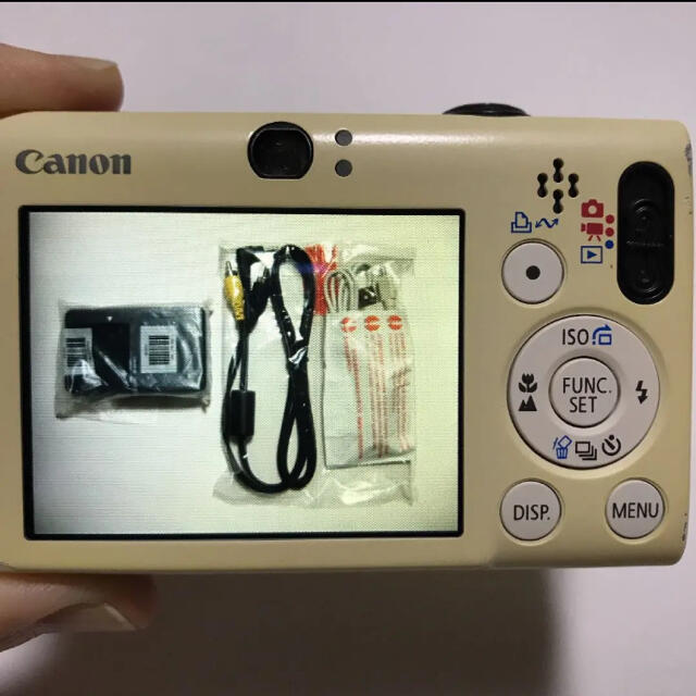 Canon(キヤノン)のCanon IXY DIGITAL 20 IS  ホワイト【ジャンク】 スマホ/家電/カメラのカメラ(コンパクトデジタルカメラ)の商品写真