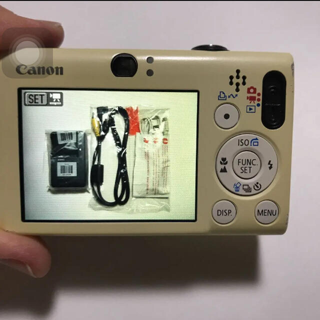 Canon(キヤノン)のCanon IXY DIGITAL 20 IS  ホワイト【ジャンク】 スマホ/家電/カメラのカメラ(コンパクトデジタルカメラ)の商品写真