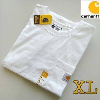 カーハート(carhartt)の① Carhartt ホワイト XL Tシャツ カーハート 新品 半袖 K87(Tシャツ/カットソー(半袖/袖なし))