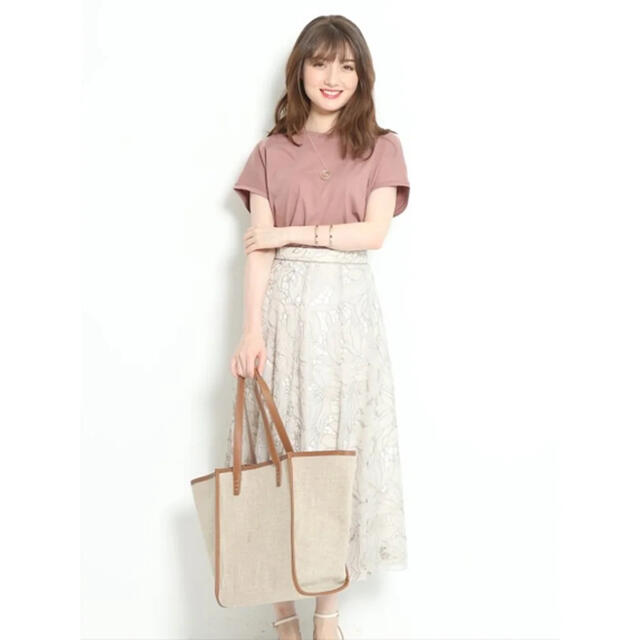 Apuweiser-riche(アプワイザーリッシェ)のアプワイザーリッシェ♡ゆるカットソー新品モカピンク レディースのトップス(Tシャツ(半袖/袖なし))の商品写真